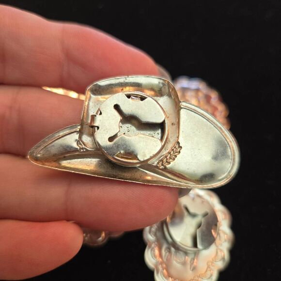 Silver Western Button Covers Set of 7 - Picture 3 of 4